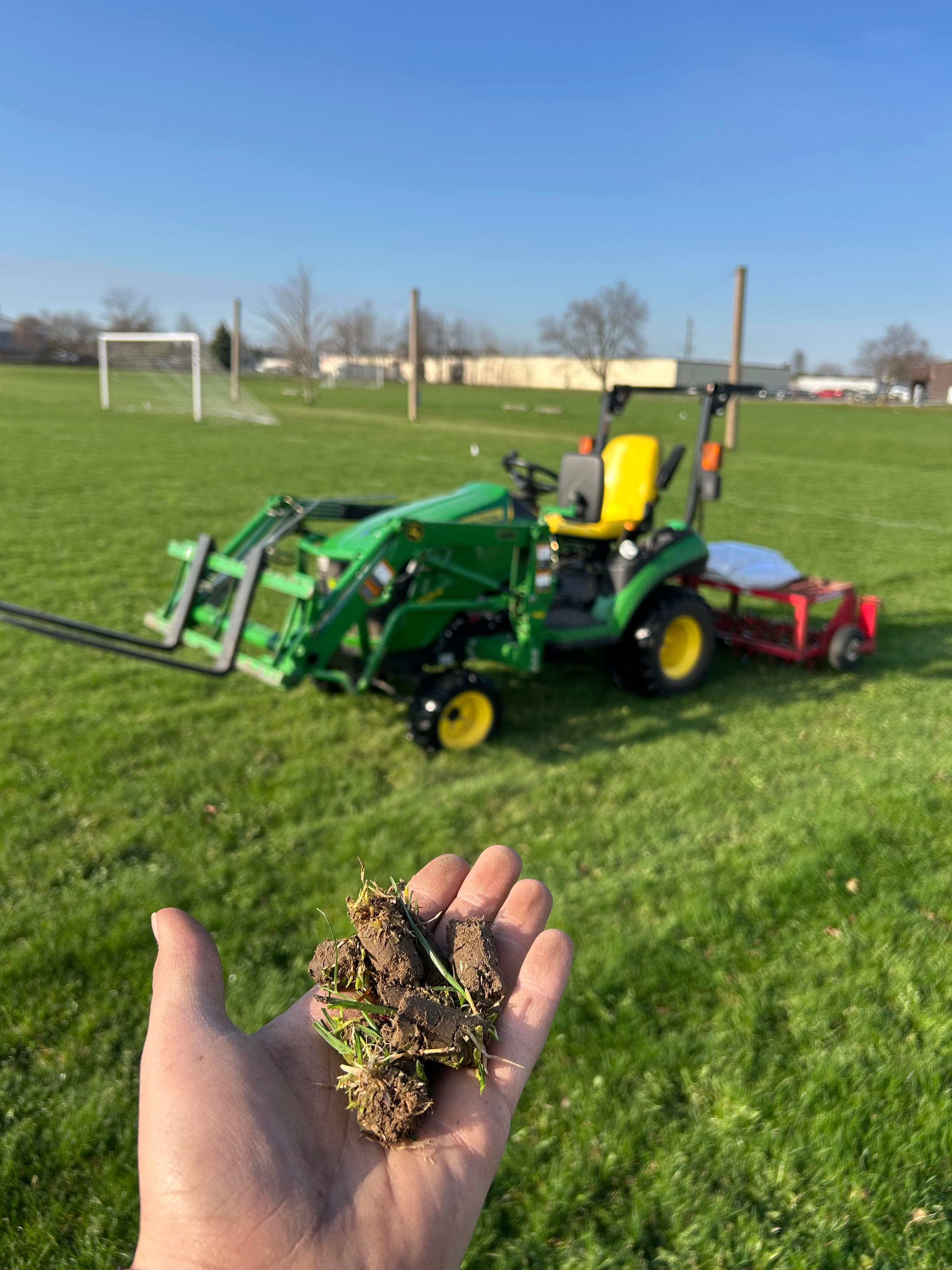 Overseeding and Fertilizing