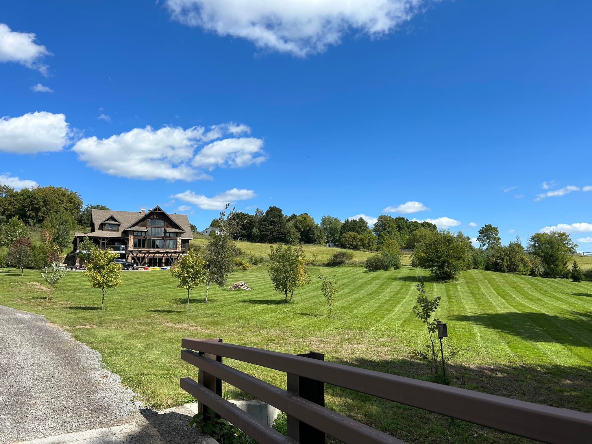 Blair Property Management truck providing professional lawn care services in Kitchener area